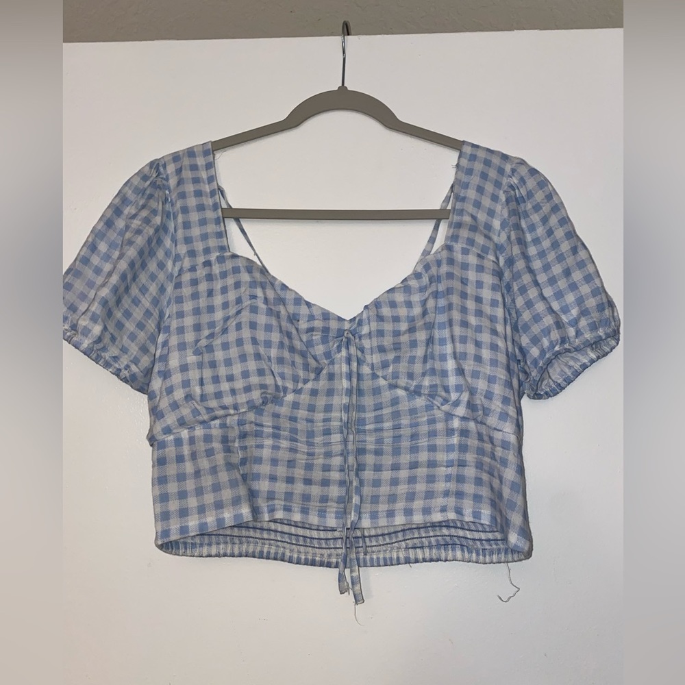Checkered Crop top